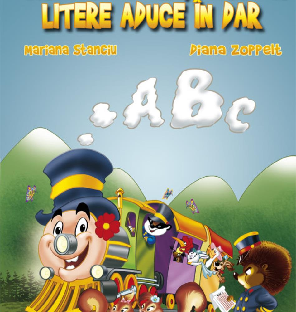 Carte Trenul vesel si hoinar litere aduce-n dar editura Anteea