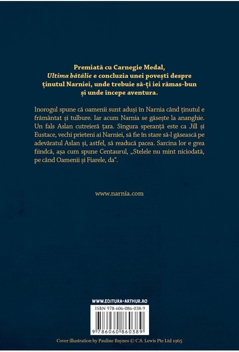 Carte Ultima batalie autor C.S. Lewis editura Arthur