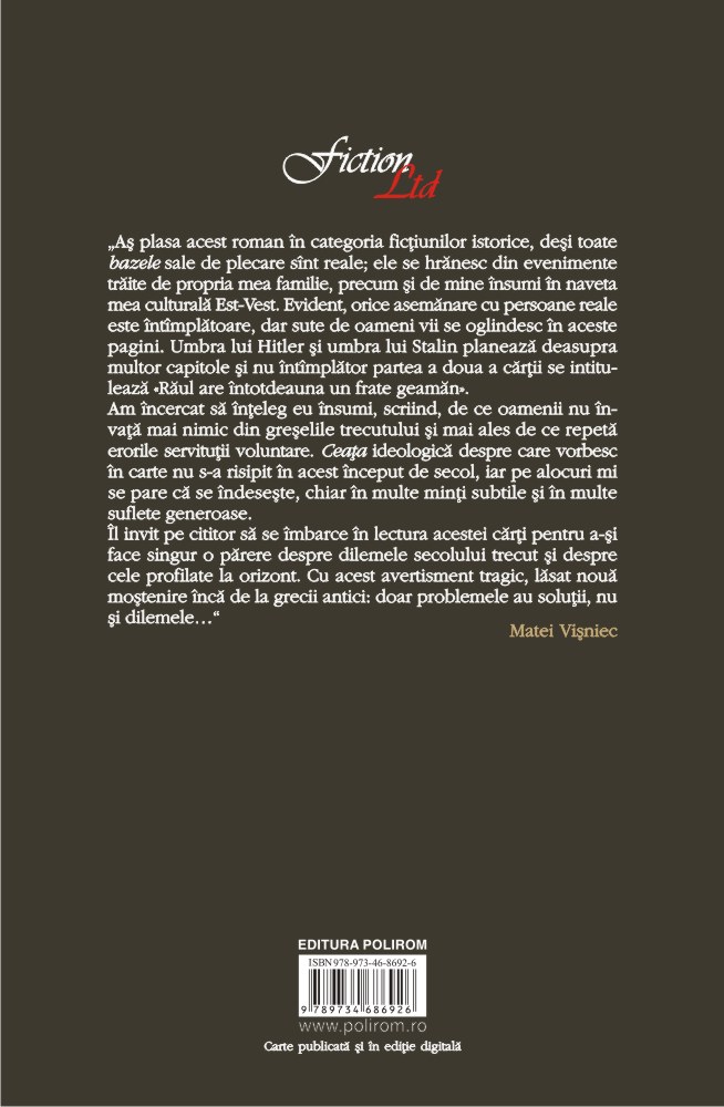 Carte Un secol de ceata autor Matei Visniec editura Polirom