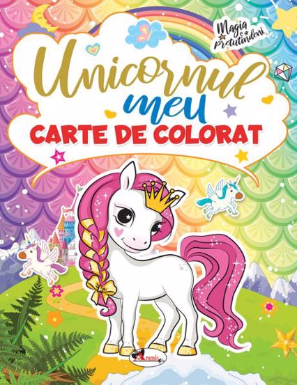 Carte Unicornul meu carte de colorat editura Aramis