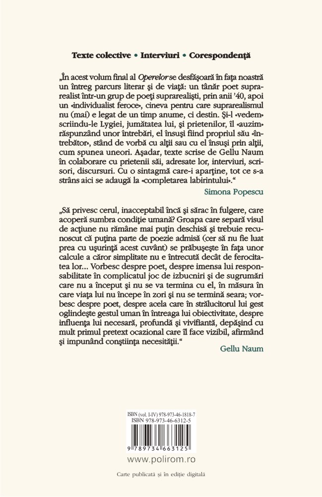 Carte Varia autor Gellu Naum editura Polirom