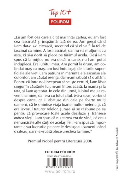 Carte Viata cea noua autor Orhan Pamuk editura Polirom