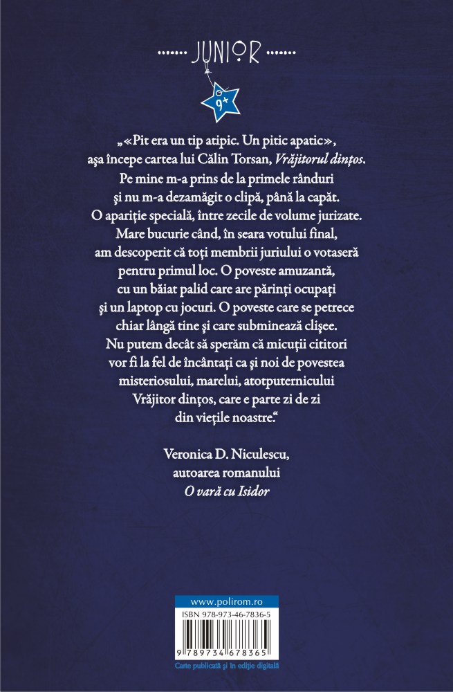 Carte Vrajitorul dintos autor Calin Torsan editura Polirom