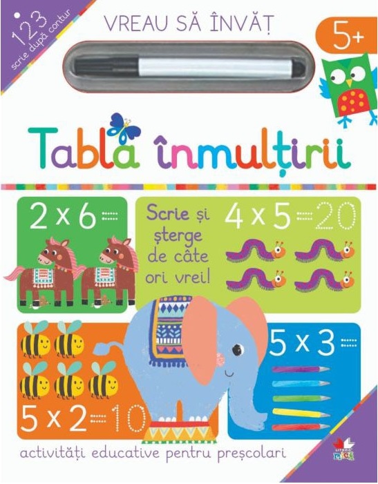 Carte Vreau sa invat. Tabla inmultirii   editura Litera