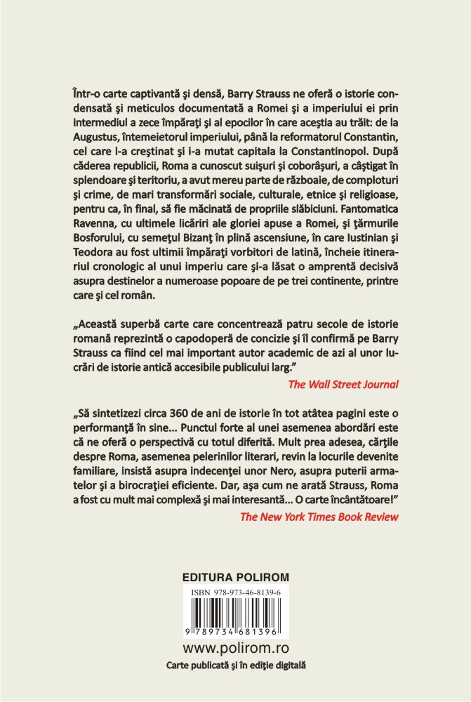 Carte Zece cezari autor Barry Strauss editura Polirom