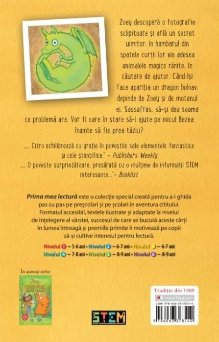 Carte Zoey si Sassafras. Dragoni si bezele autor Asia Citro editura Litera